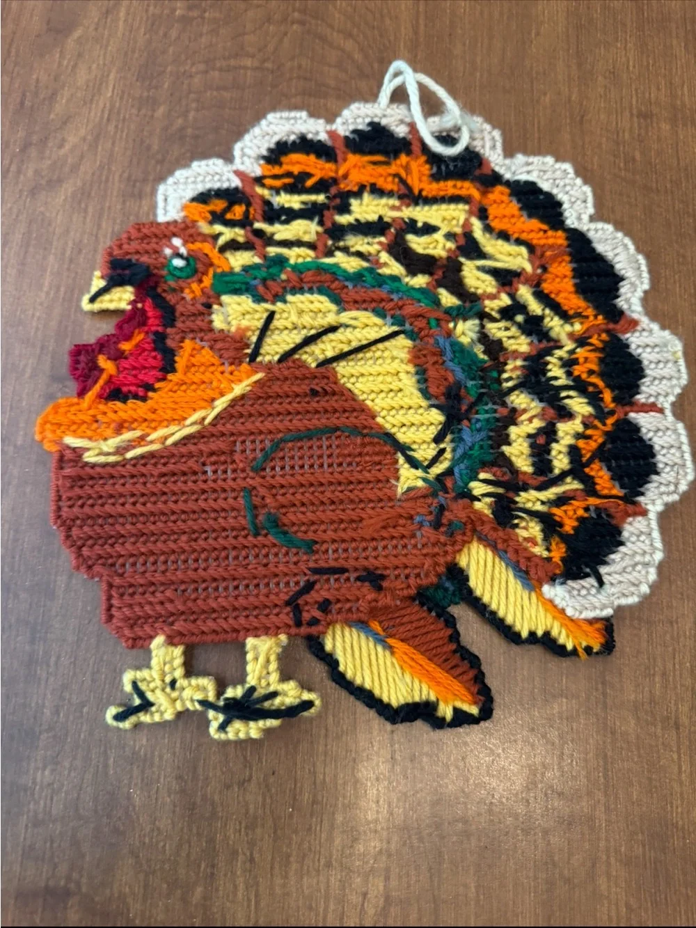 Handmade Thanksgiving Turkey Wall Hanging - Multicolor